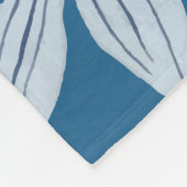 Couverture Polaire Motif de fleurs monochromes (Coin)