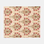 Couverture Polaire motif de fleurs mughless transparent (Devant (Horizontal))
