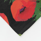 Couverture Polaire Motif de fleurs Red Poppy (Coin)