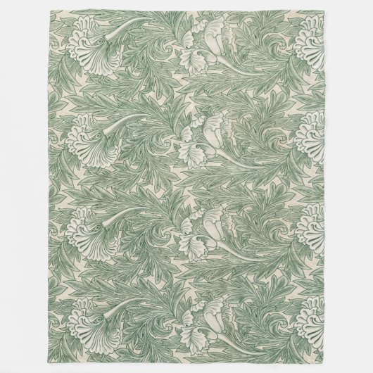Couverture Polaire Motif de fleurs, William Morris (Devant)