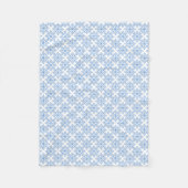 Couverture polaire Motif de flocon bleu clair (Devant)