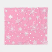 Couverture Polaire Motif de flocon de neige	 (Devant (Horizontal))