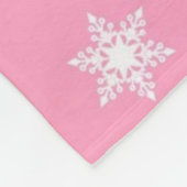 Couverture Polaire Motif de flocon de neige	 (Coin)