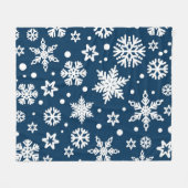 Couverture Polaire Motif de flocon de neige	 (Devant (Horizontal))