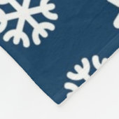 Couverture Polaire Motif de flocon de neige	 (Coin)