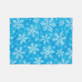 Couverture Polaire Motif de flocons blancs (Devant (Horizontal))