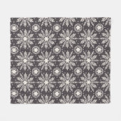 Couverture Polaire Motif de flocons blancs (Devant (Horizontal))