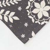 Couverture Polaire Motif de flocons blancs (Coin)