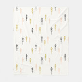 Couverture Polaire Motif de forêt d'arbre de Noël (Devant)