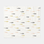 Couverture Polaire Motif de forêt d'arbre de Noël (Devant (Horizontal))