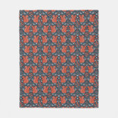 Couverture Polaire Motif de forêt d'écureuils (Devant)