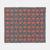 Couverture Polaire Motif de forêt d'écureuils (Devant (Horizontal))