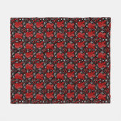 Couverture Polaire Motif de forêt d'écureuils (Devant (Horizontal))