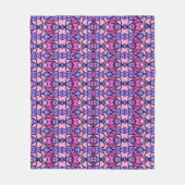 Couverture Polaire Motif de formes géométriques violet rose (Devant)