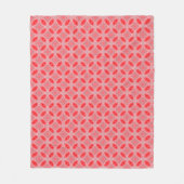 Couverture Polaire Motif de formulaires Abstraits rouges (Devant)