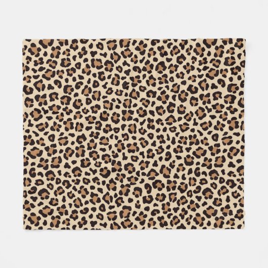 Couverture Polaire Motif de fourrure léopard (Devant (Horizontal))