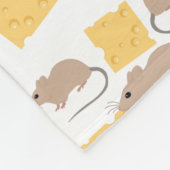 Couverture Polaire Motif de fromage mignon rongeur de la souris (Coin)