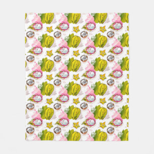 Couverture Polaire Motif de fruit texturisé par carte blanche