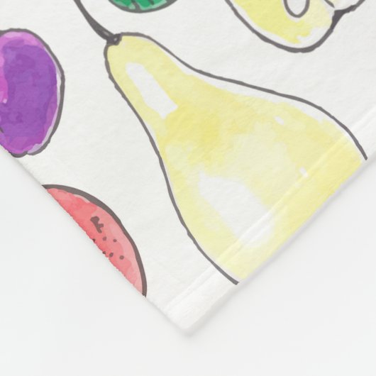 Couverture Polaire Motif de fruits (Coin)