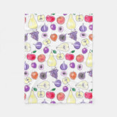 Couverture Polaire Motif de fruits (Devant)