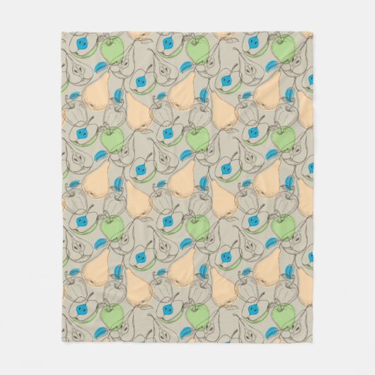 Couverture Polaire Motif de fruits (Devant)