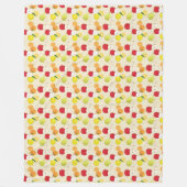 Couverture Polaire Motif de fruits (Devant)