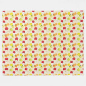 Couverture Polaire Motif de fruits (Devant (Horizontal))