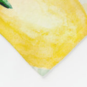Couverture Polaire Motif de fruits à l'aquarelle transparente. citron (Coin)