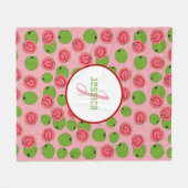 Couverture Polaire Motif de fruits de goyave customisé (Devant (Horizontal))