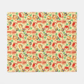 Couverture Polaire Motif de fruits de mer (Devant (Horizontal))