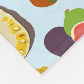 Couverture Polaire Motif de fruits d'été coloré (Coin)