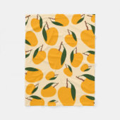 Couverture Polaire Motif de fruits d'été Mango (Devant)