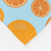 Couverture Polaire Motif de fruits orange (Coin)