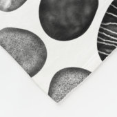 Couverture Polaire Motif de galets (Coin)