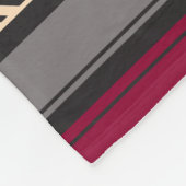 Couverture Polaire Motif de Geo Stripes rouge mexicain (Coin)