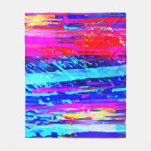 Couverture Polaire Motif de gravure de couleur (Devant)