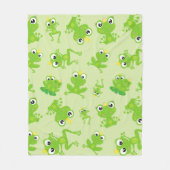 Couverture Polaire Motif de grenouille, Grenouilles mignonnes, Grenou (Devant)