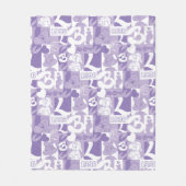 Couverture Polaire Motif de grille Lola '96 (Devant)