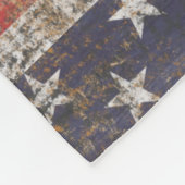 Couverture Polaire Motif de Grunge Patriotique (Coin)