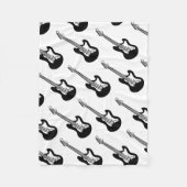 Couverture Polaire Motif de guitare (Devant)