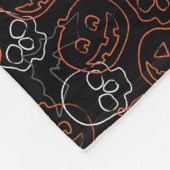 Couverture Polaire Motif de Halloween (Coin)