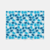 Couverture Polaire Motif de Hanoukka Chanukah Driedel (Devant (Horizontal))