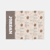 Couverture Polaire Motif de hérisson de bois mignon (Devant (Horizontal))