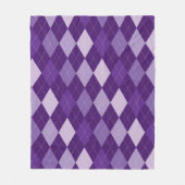Couverture Polaire motif de Jacquard pourpre (Devant)
