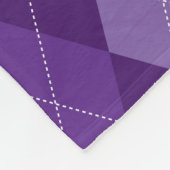 Couverture Polaire motif de Jacquard pourpre (Coin)