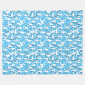 Couverture Polaire Motif de jeu de football (Devant (Horizontal))