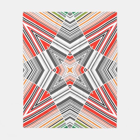 Couverture Polaire motif de joint rayé Abstrait (Devant)