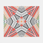 Couverture Polaire motif de joint rayé Abstrait (Devant (Horizontal))