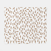Couverture Polaire Motif de jolies fourmis (Devant (Horizontal))