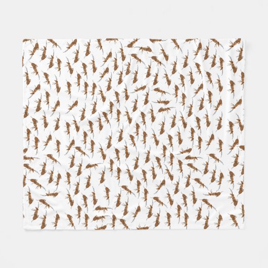 Couverture Polaire Motif de jolies fourmis (Devant (Horizontal))